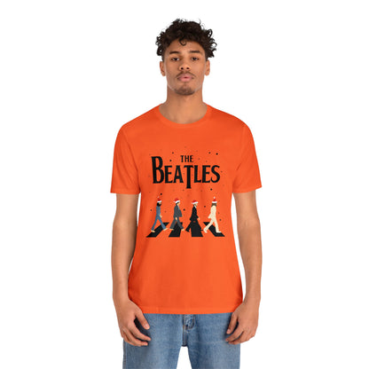 The Beatles Abbey Road Santas Unisex Jersey Short Sleeve Tee Shirt