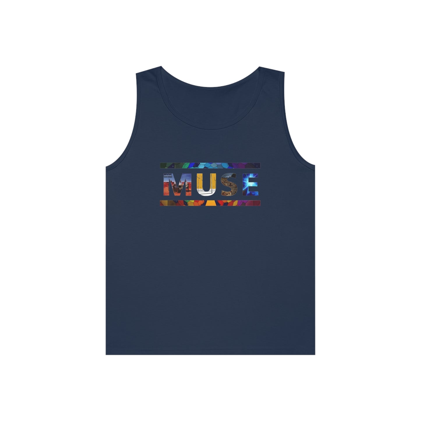 Muse Album Art Letters Unisex Heavy Cotton Tank Top