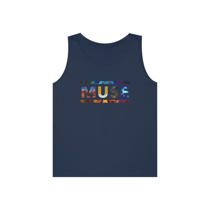 Muse Album Art Letters Unisex Heavy Cotton Tank Top