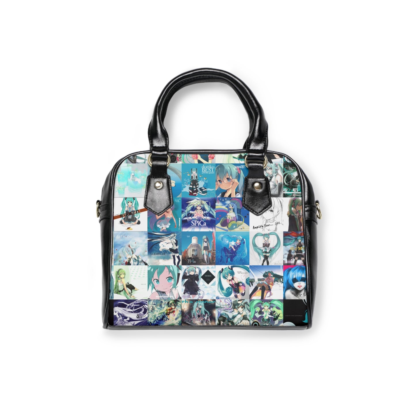 Hatsune Miku Album Cover Collage Shoulder Handbag