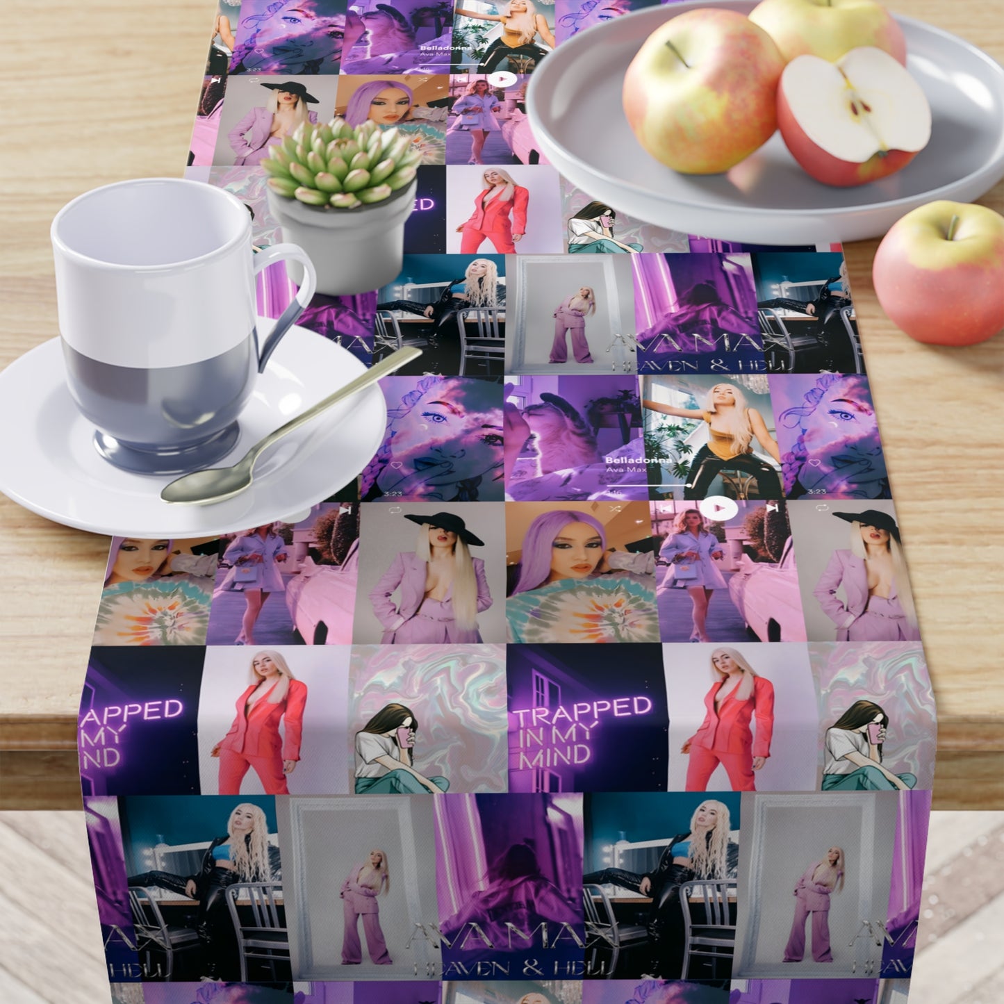 Ava Max Belladonna Photo Collage Table Runner