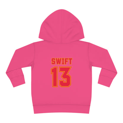 Taylor Swift In My Chiefs Era Toddler Pullover Fleece Hoodie