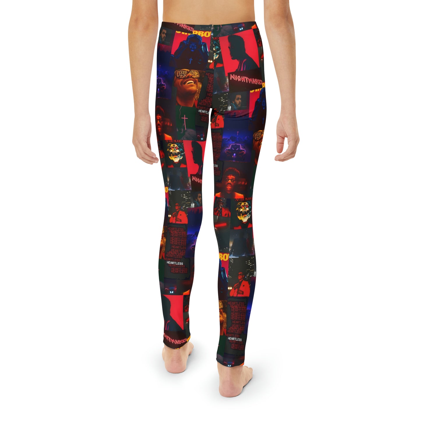 The Weeknd Heartless Nightmares Collage Youth Full-Length Leggings