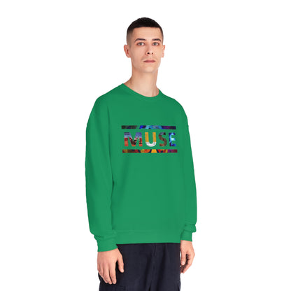 Muse Album Art Letters Unisex NuBlend Crewneck Sweatshirt