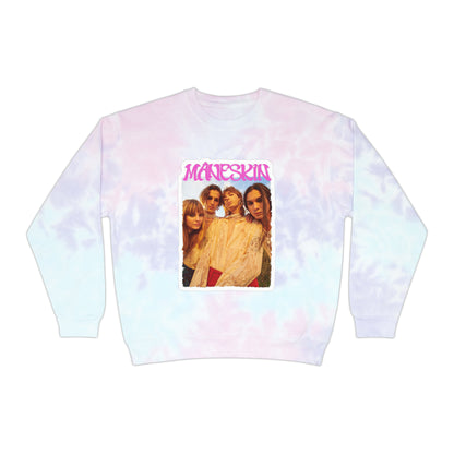 Måneskin Group Photo Unisex Tie-Dye Sweatshirt