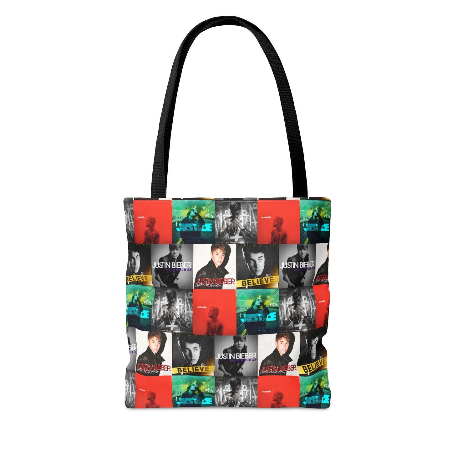 Justin Bieber Album Cover Collage Tote Bag