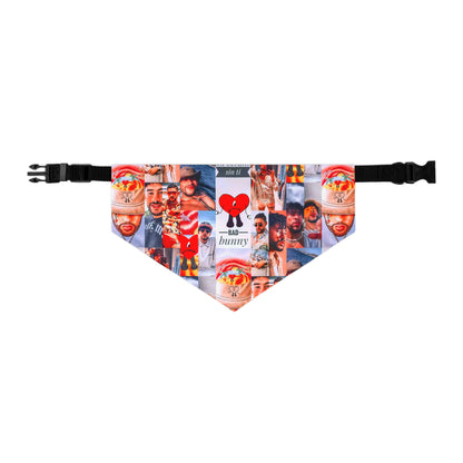 Bad Bunny Un Verano Sin Ti Photo Collage Pet Bandana Collar