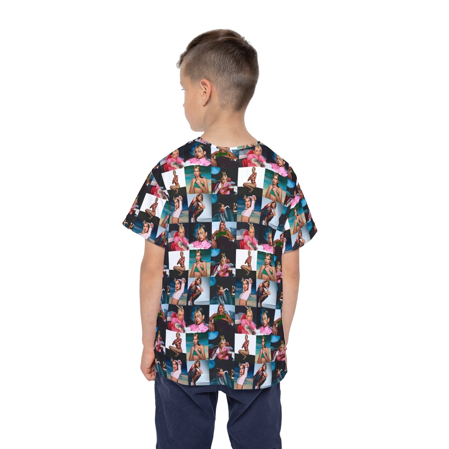 Dua Lipa Future Nostalgia Mosaic Kids Sports Jersey