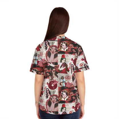 Lana Del Rey Cherry Coke Collage Women's Baseball Jersey