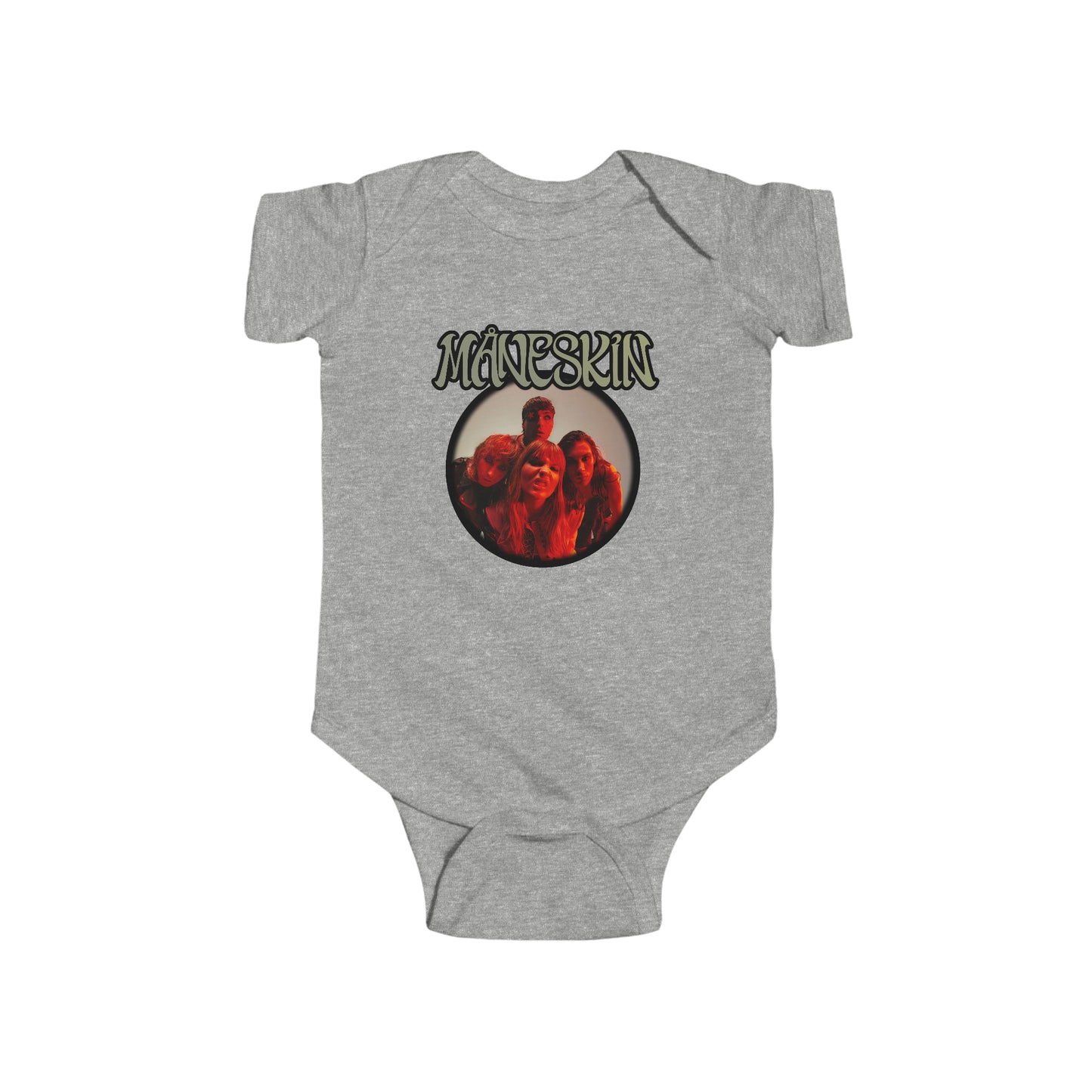 Måneskin Circular Group Photo Infant Bodysuit Onesie