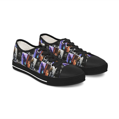 Post Malone On Tour Collage Women's Low Top Sneakers