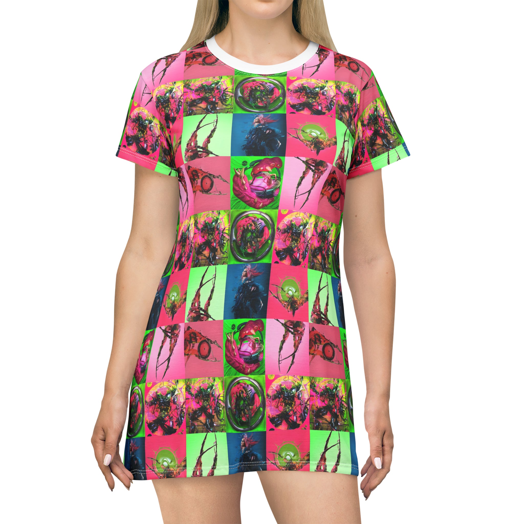 Lady Gaga Dawn of Chromatica Mosaic T Shirt Dress Fandom Flair