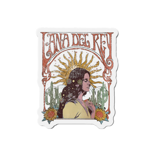 Lana Del Rey Vintage Artwork Die-Cut Magnet