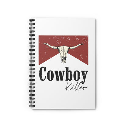 Morgan Wallen Cowboy Killer Ruled Line Spiral Notebook