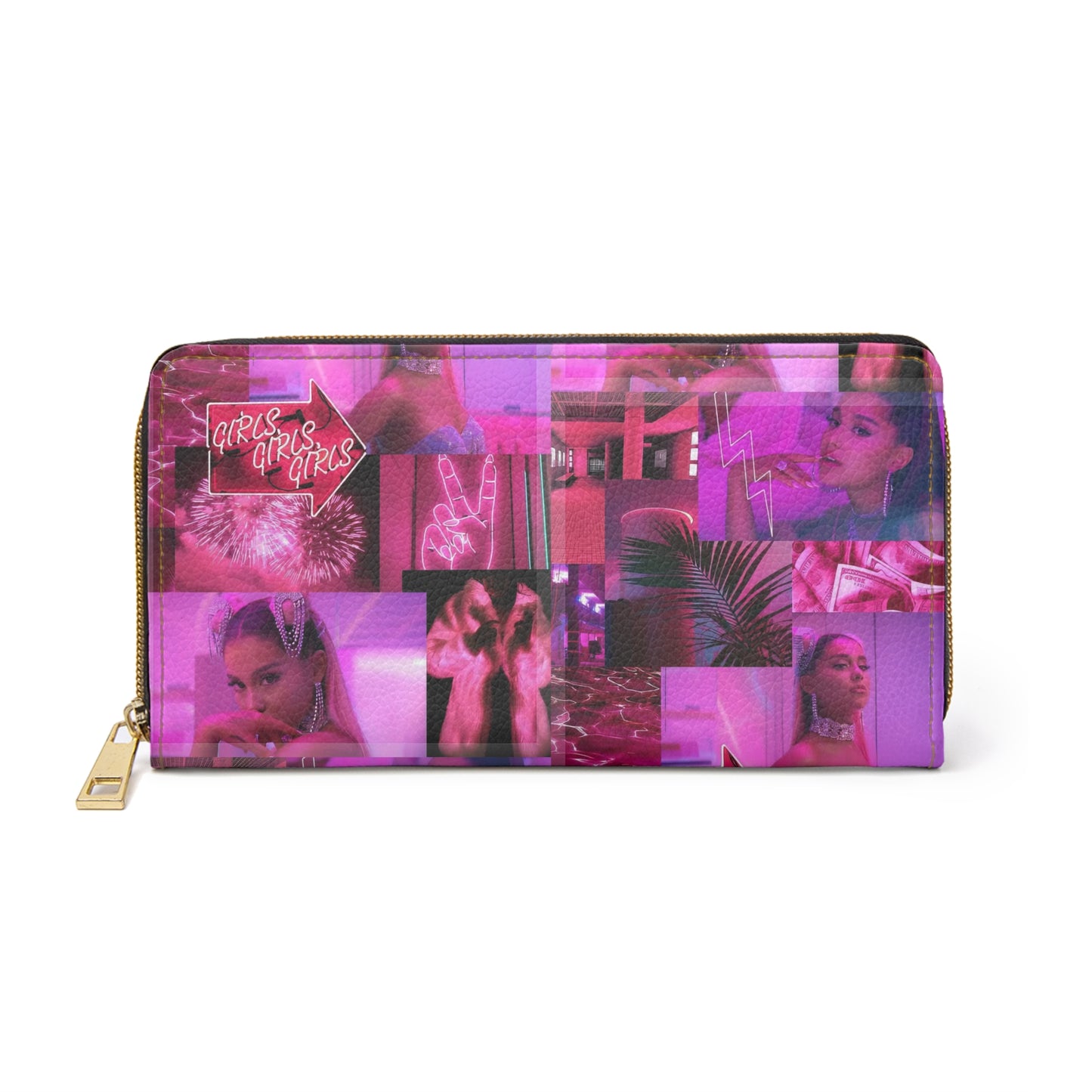 Ariana Grande 7 Rings Collage Zipper Wallet