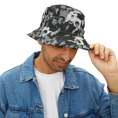 Charlie Puth Black And White Portraits Collage Bucket Hat