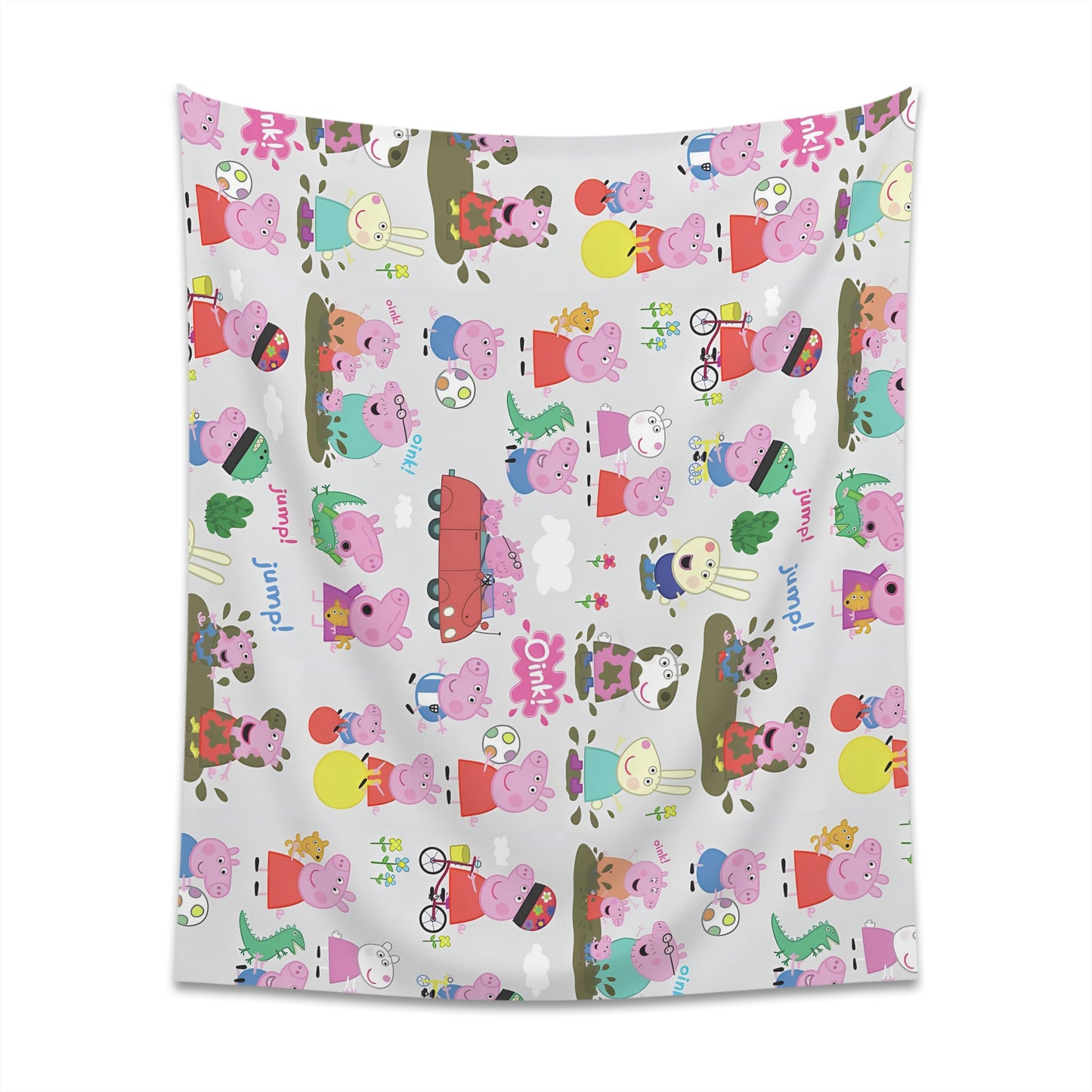 Peppa Pig Oink Oink Collage Printed Wall Tapestry