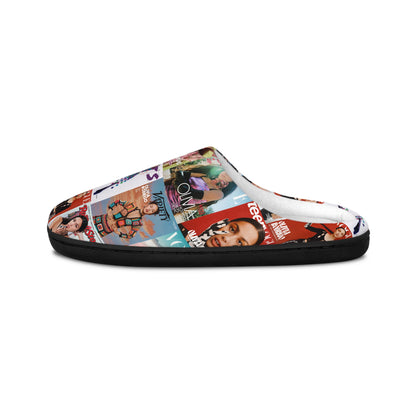 Olivia Rodrigo Magazine Cover Collage Pattern Women's Indoor Slippers