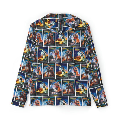 Back To The Future Movie Posters Collage Men's Sports Warmup Hoodie