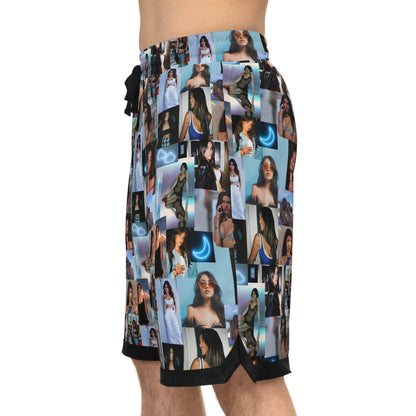 Madison Beer Mind In The Clouds Collage Basketball Rib Shorts