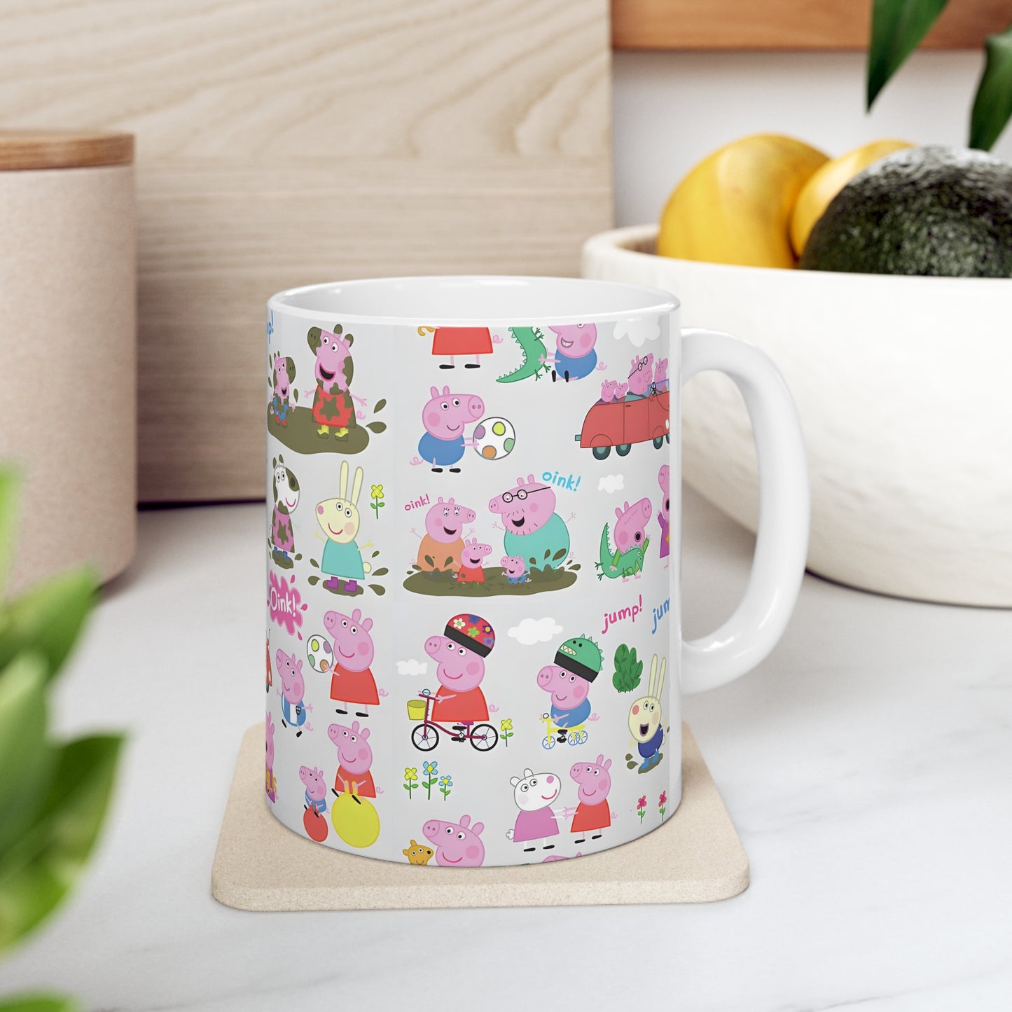 Peppa Pig Oink Oink Collage Ceramic Mug 11oz