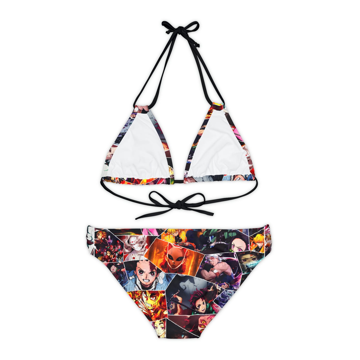 Demon Slayer Reflections Collage Strappy Bikini Set