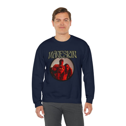 Måneskin Circular Group Photo Unisex Heavy Blend Crewneck Sweatshirt