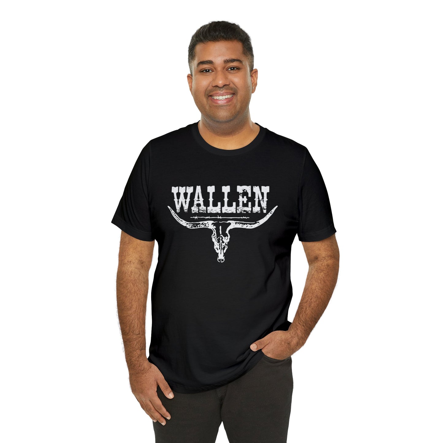 Morgan Wallen White Logo Unisex Jersey Short Sleeve Tee Shirt