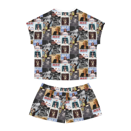 Lana Del Rey Album Cover Collage Women's Short Pajama Set