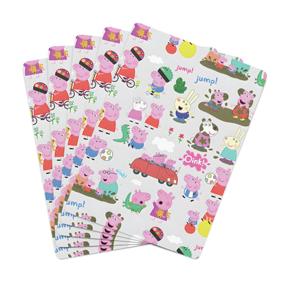 Peppa Pig Oink Oink Collage Custom Poker Cards