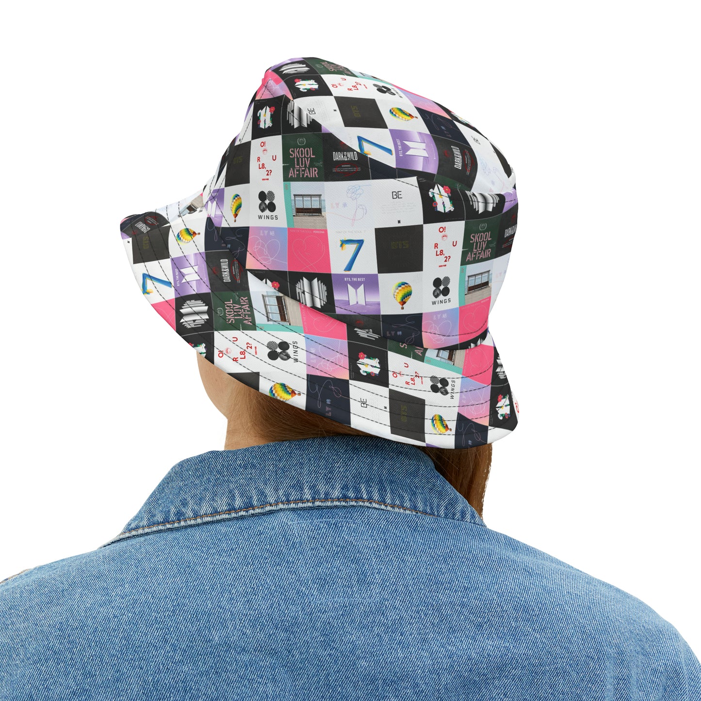 BTS Album Cover Collage Bucket Hat