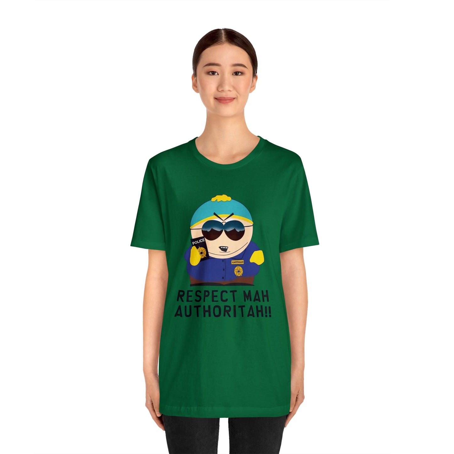 South Park Cartman Respect Mah Autheritah! Unisex Jersey Short Sleeve Tee