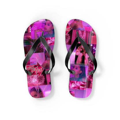 Ariana Grande 7 Rings Collage Flip Flops