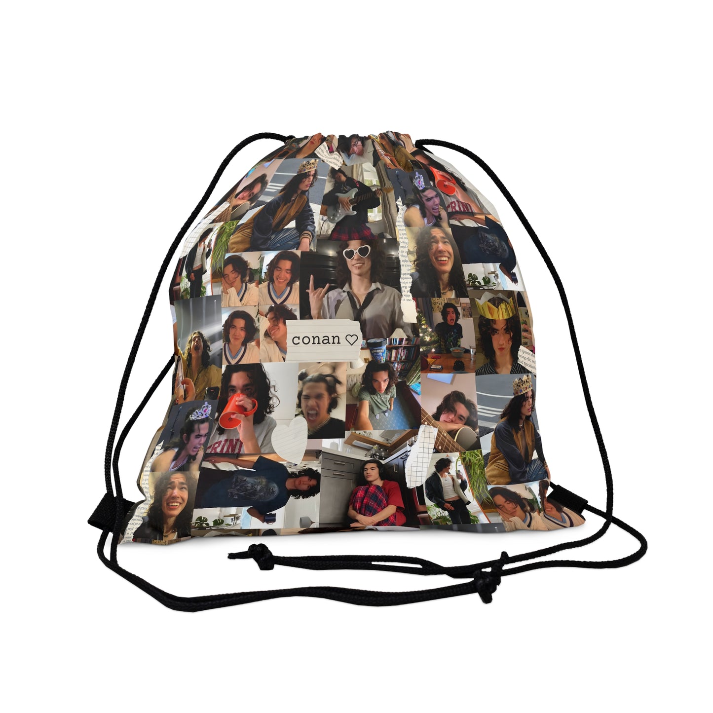 Conan Grey Being Cute Photo Collage Outdoor Drawstring Bag