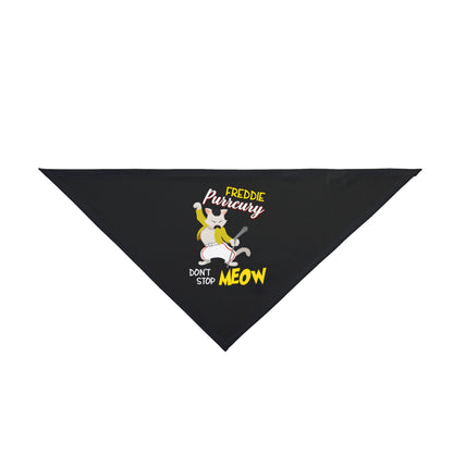 Queen Don't Stop Meow Freddie Purrcury Pet Bandana