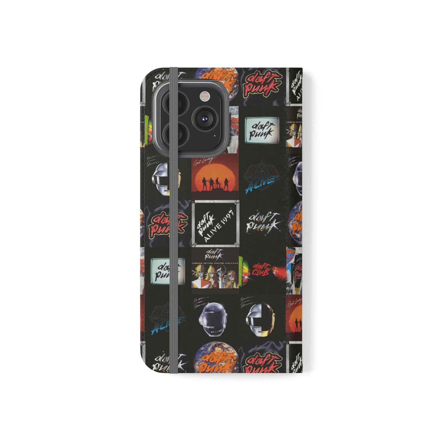 Daft Punk Album Cover Art Collage Phone Flip Case