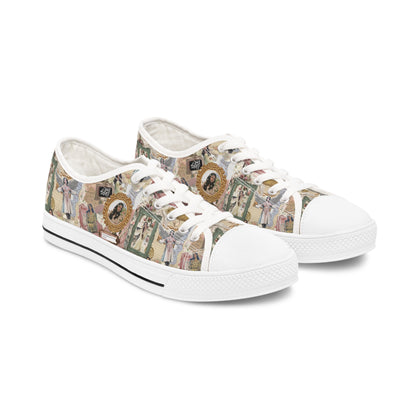 Lana Del Rey Victorian Collage Women's Low Top Sneakers