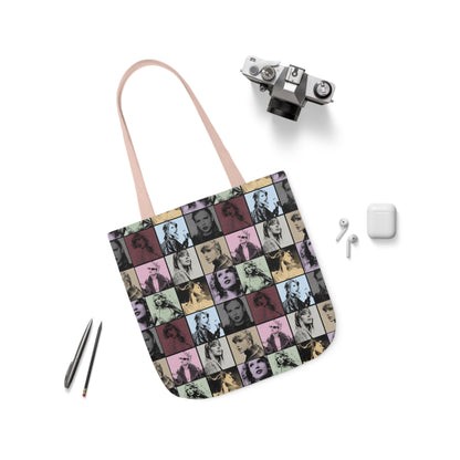 Taylor Swift Eras Collage Polyester Canvas Tote Bag