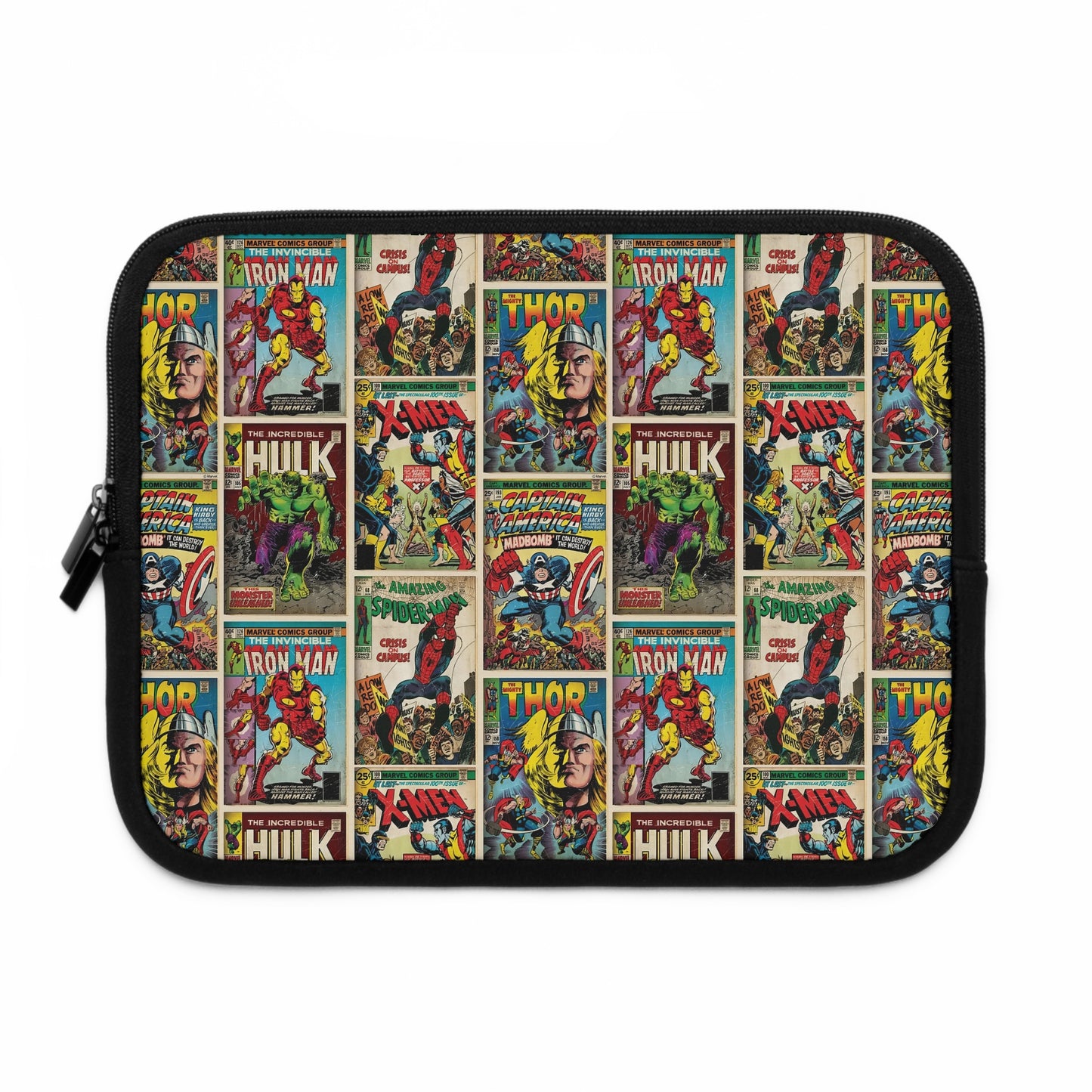 Marvel Comic Book Cover Collage Laptop Sleeve