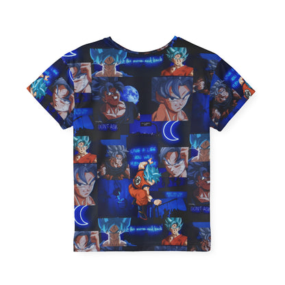 Dragon Ball Z Saiyan Moonlight Collage Kids Sports Jersey