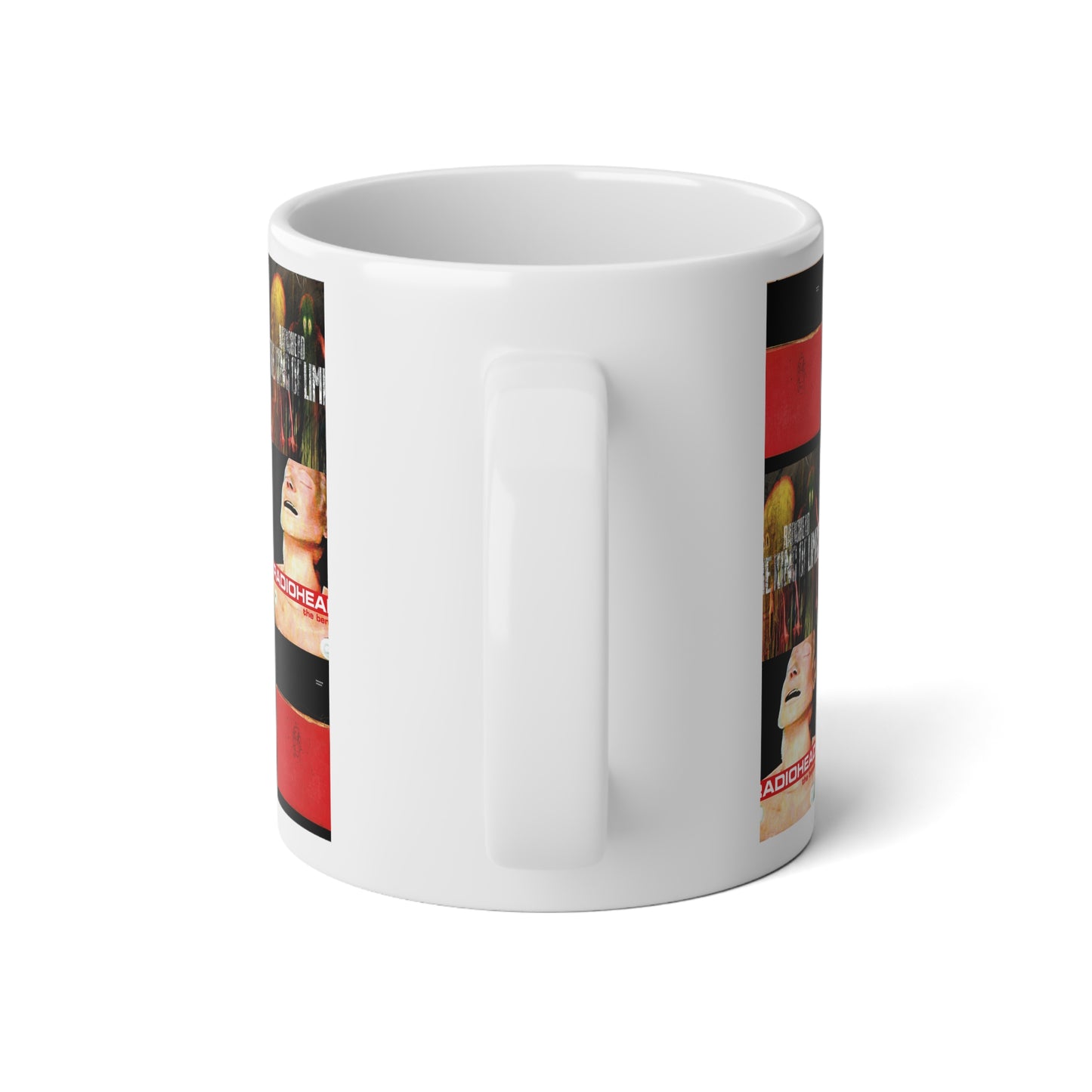 Radiohead Album Cover Collage Jumbo Mug