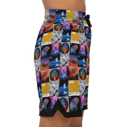 Muse Album Cover Collage Basketball Rib Shorts