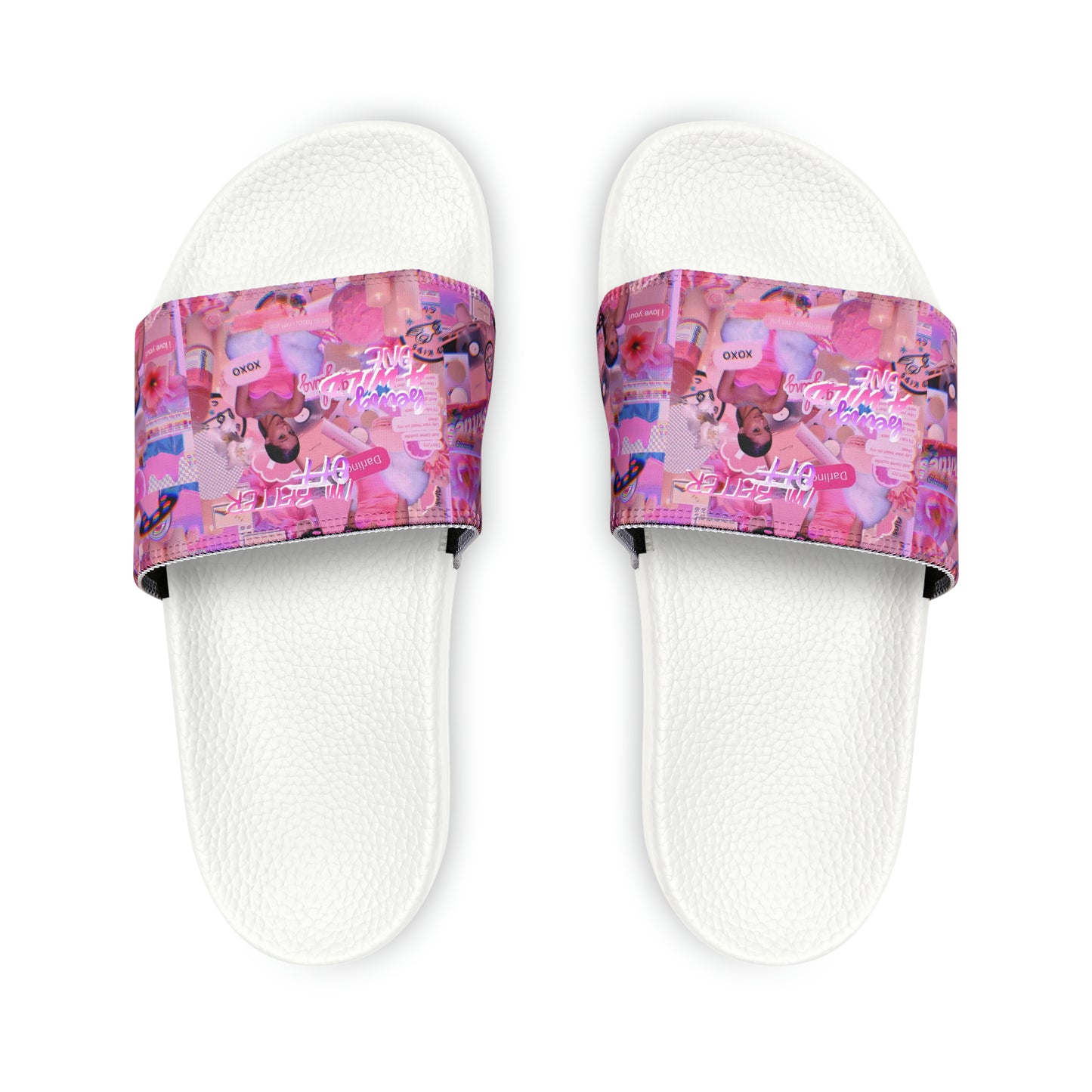 Ariana Grande Purple Vibes Collage Women's Slide Sandals