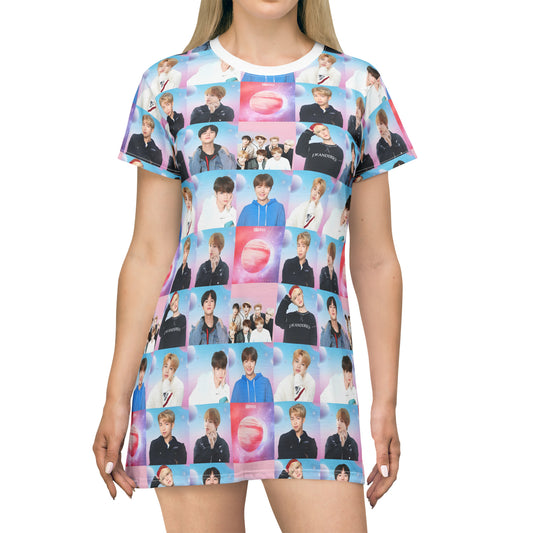 BTS World Mosaic T-Shirt Dress