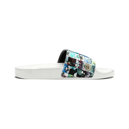 Hatsune Miku Album Cover Collage Youth Slide Sandals