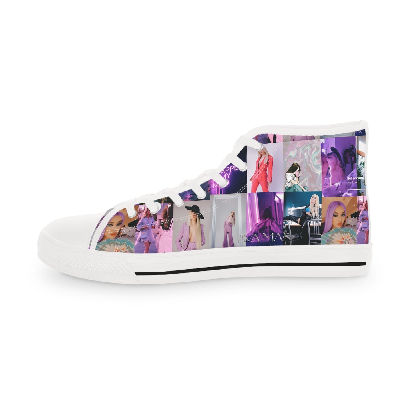 Ava Max Belladonna Photo Collage Men's High Top Sneakers