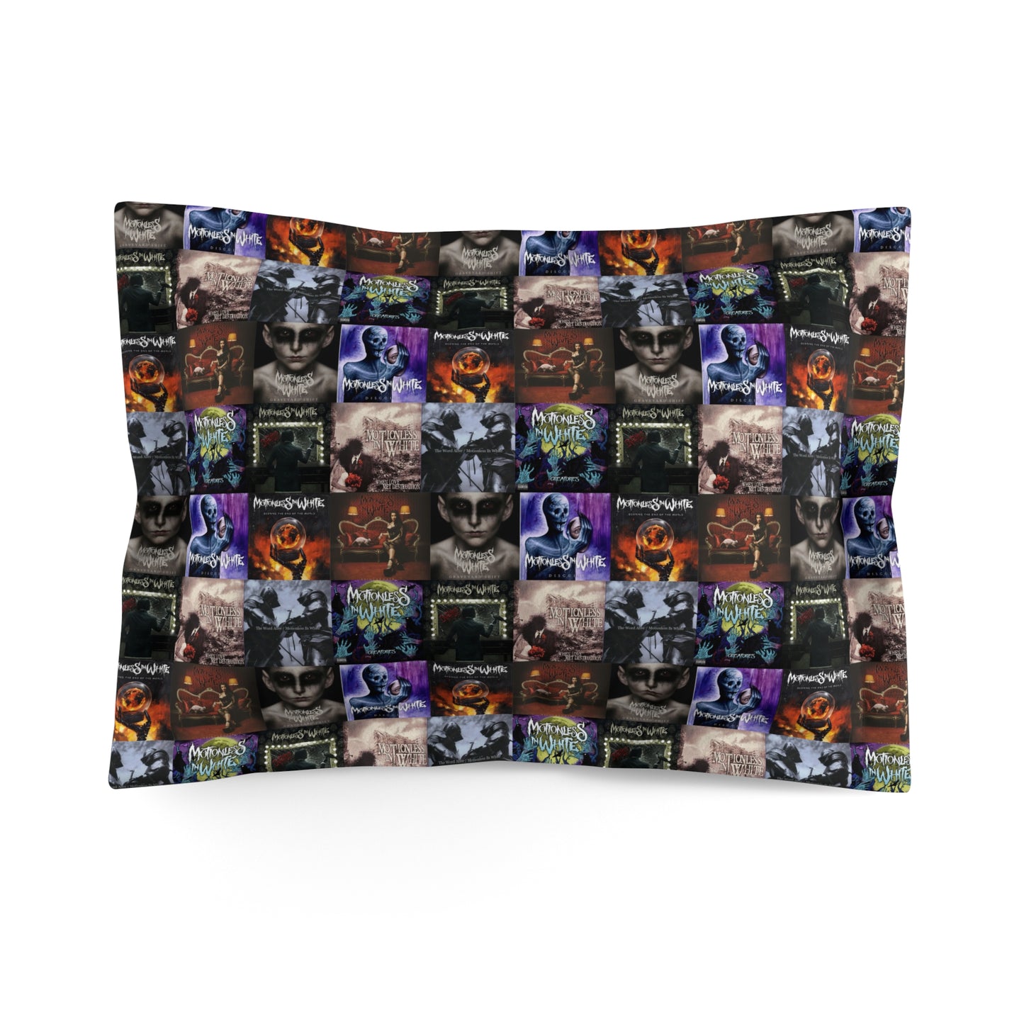 Motionless In White Album Cover Collage Microfiber Pillow Sham