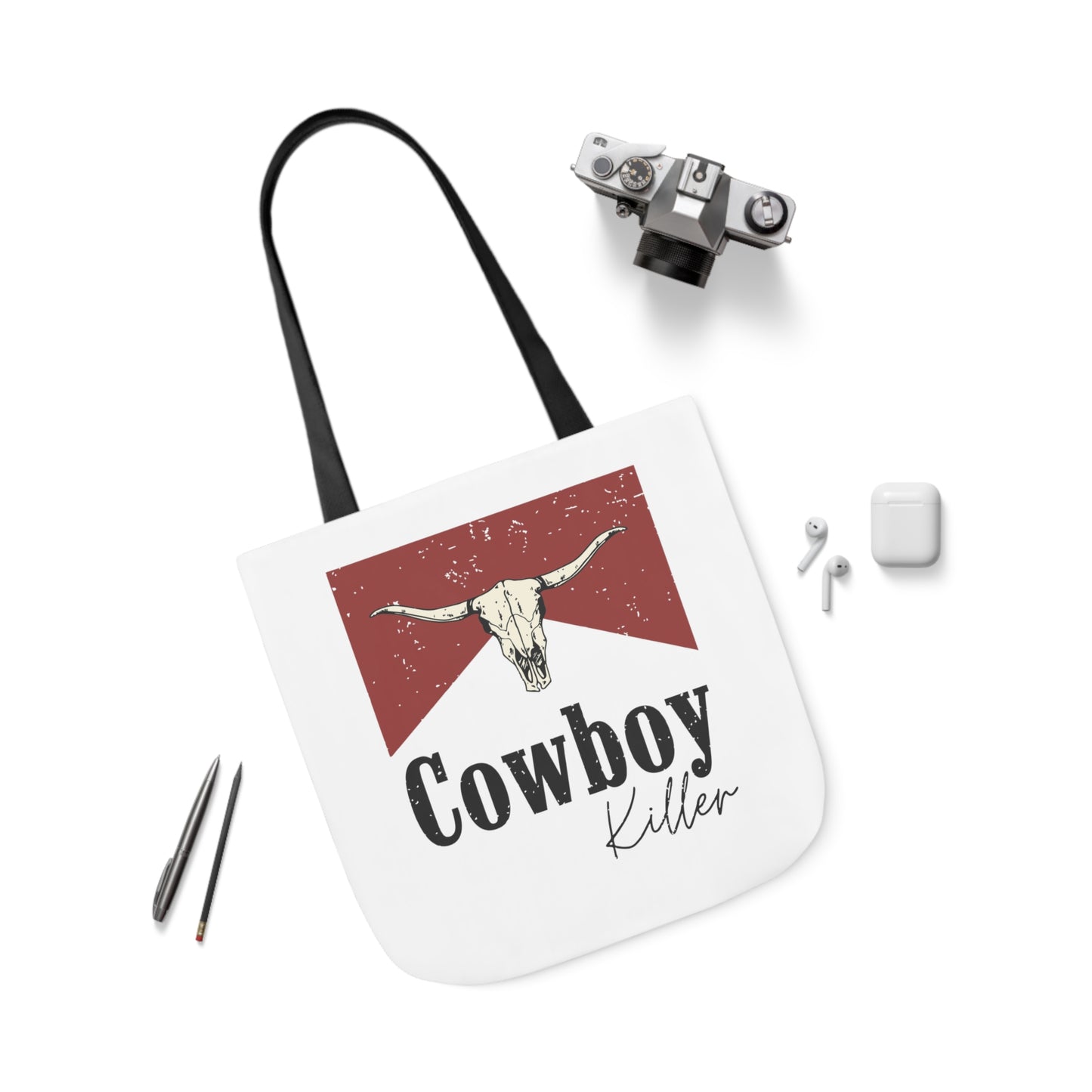 Morgan Wallen Cowboy Killer Polyester Canvas Tote Bag