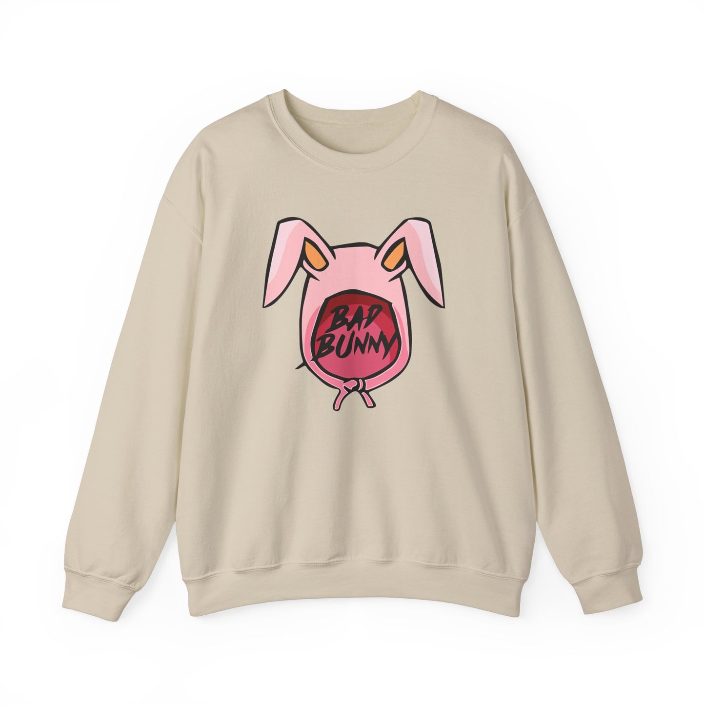 Bad Bunny Hoodie Logo Unisex Heavy Blend Crewneck Sweatshirt