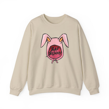 Bad Bunny Hoodie Logo Unisex Heavy Blend Crewneck Sweatshirt